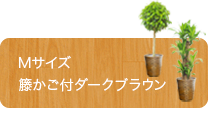 Ｍサイズ、籐かご付ダークブラウン