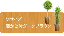 Ｍサイズ、籐かご付ダークブラウン