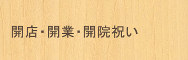 開店・開業・開院祝い