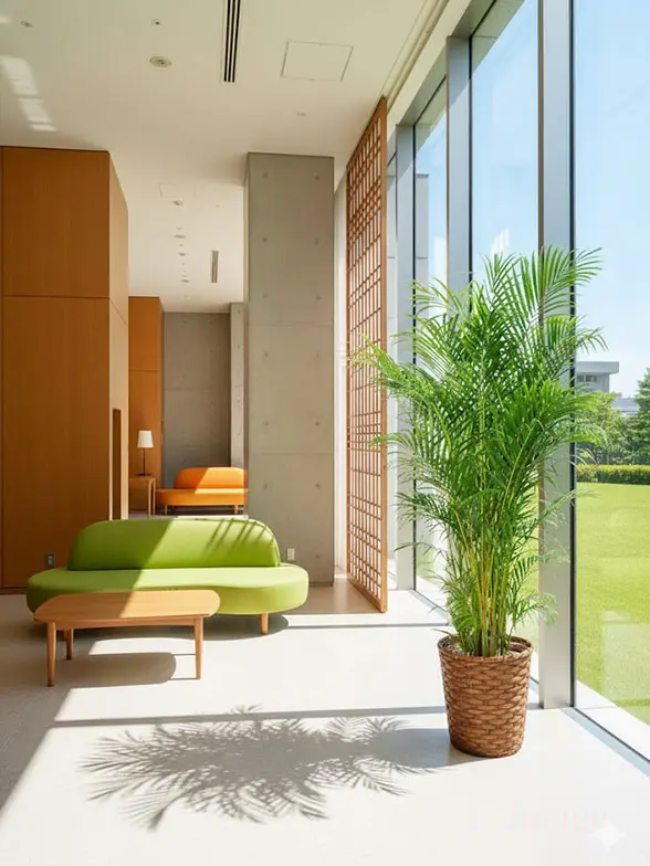 アレカヤシ葉っぱ枝も入った画像