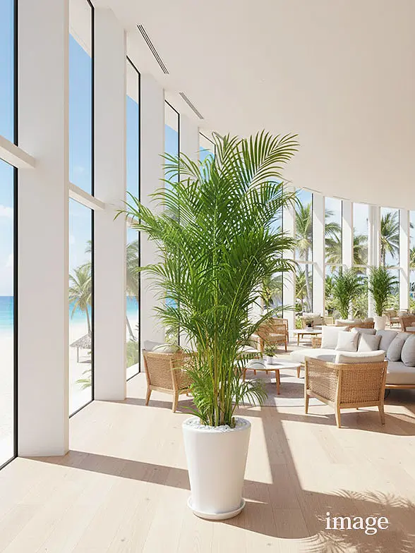 アレカヤシ葉っぱ拡大画像