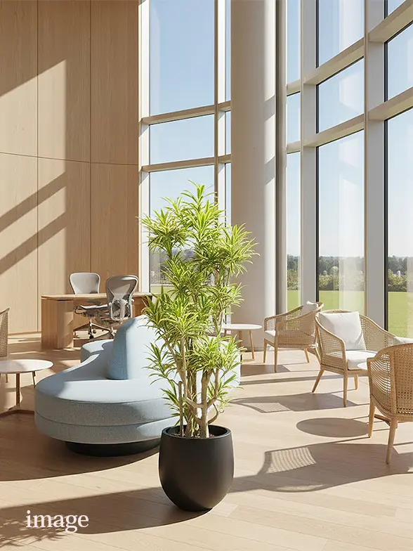 ストレリチア・オーガスタ葉っぱ枝も入った画像