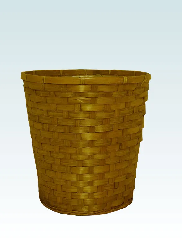 モンステラ籐製の鉢カバー単体画像