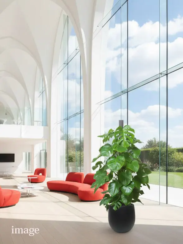 モンステラ葉っぱ枝も入った画像