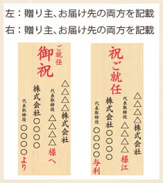 就任祝いの立て札