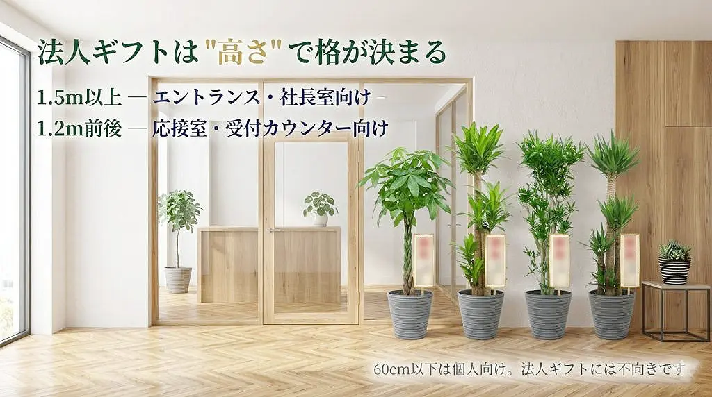 法人ギフトはたかさで格が決まる